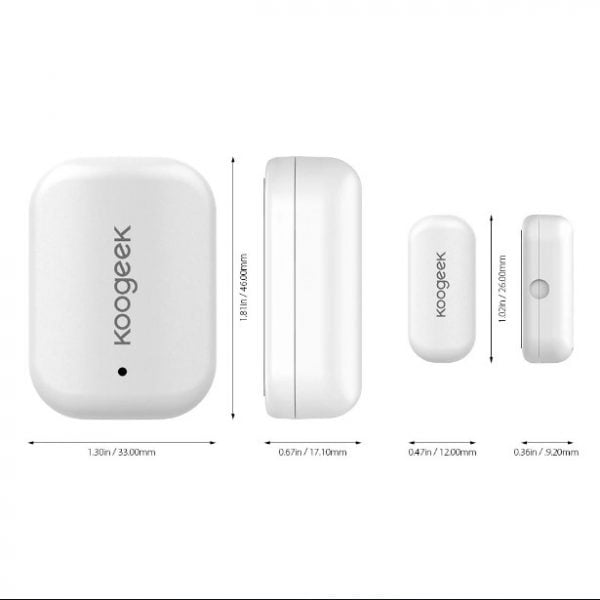 Combo Ổ cắm nối dài O1EU và cảm biến cửa Koogeek 8 cam bien cua koogeek5