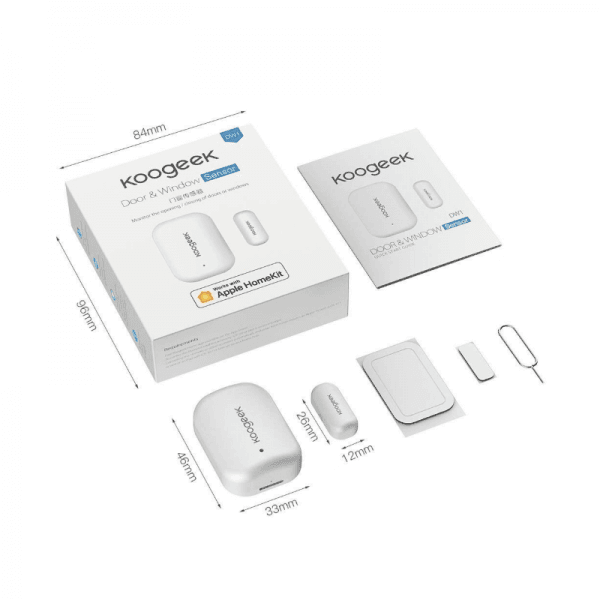 Combo Ổ cắm nối dài O1EU và cảm biến cửa Koogeek 9 koogeek homekit sensor