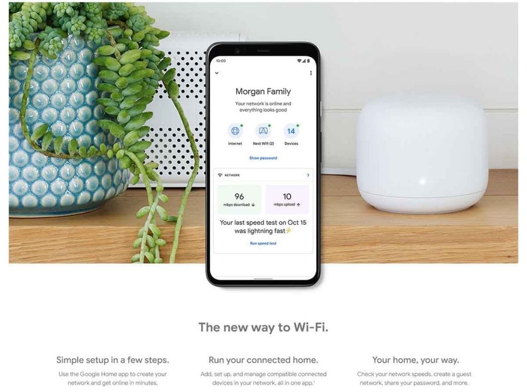 Google Nest Wifi Gen 2 – Thiết bị phát Wifi cao cấp – Shop nhà thông minh