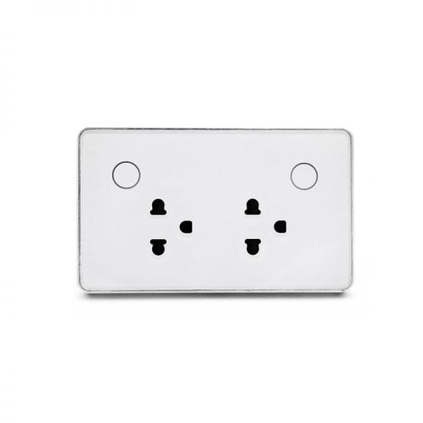 Ổ cắm thông minh đôi âm tường Tuya 15 o cam tuya w 6