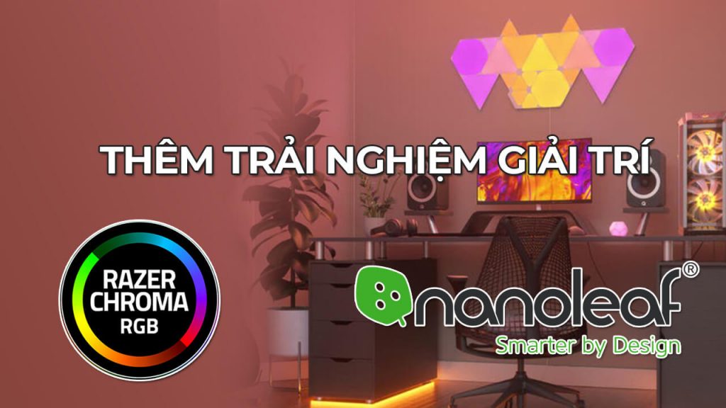 Sử dụng tính năng giải trí ánh sáng cho đèn Nanoleaf với Razer Chroma