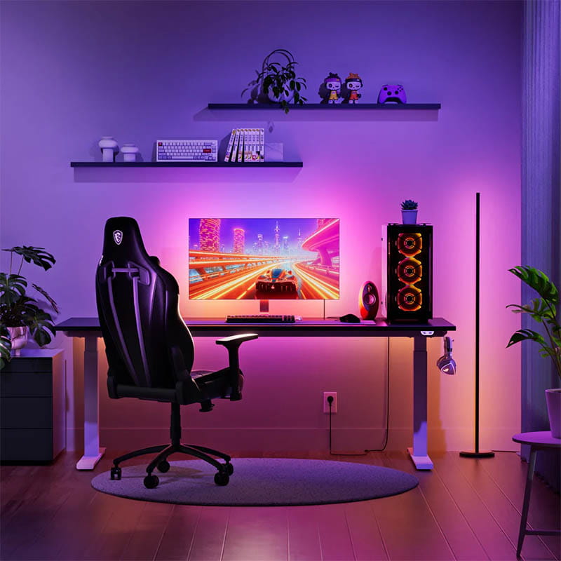 Dây đèn LED đồng bộ màn hình PC Nanoleaf 4D (2.5m) - Cổng USB-C (Bản Quốc Tế) 2 Dây đèn LED đồng bộ màn hình PC Nanoleaf 4D (2.5m) - Cổng USB-C (Bản Quốc Tế) - Ảnh 2