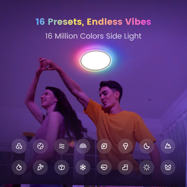 Đèn ốp trần Yeelight Mars LED RGB viền 2 Đèn ốp trần Yeelight Mars LED RGB viền - Ảnh 2