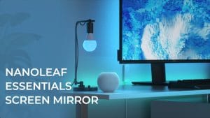 nanoleaf essentials rgb bulbs lightstrips living room screen mirror