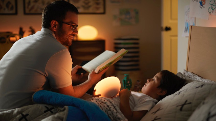 trang tri phong ngu cho be philips hue 1