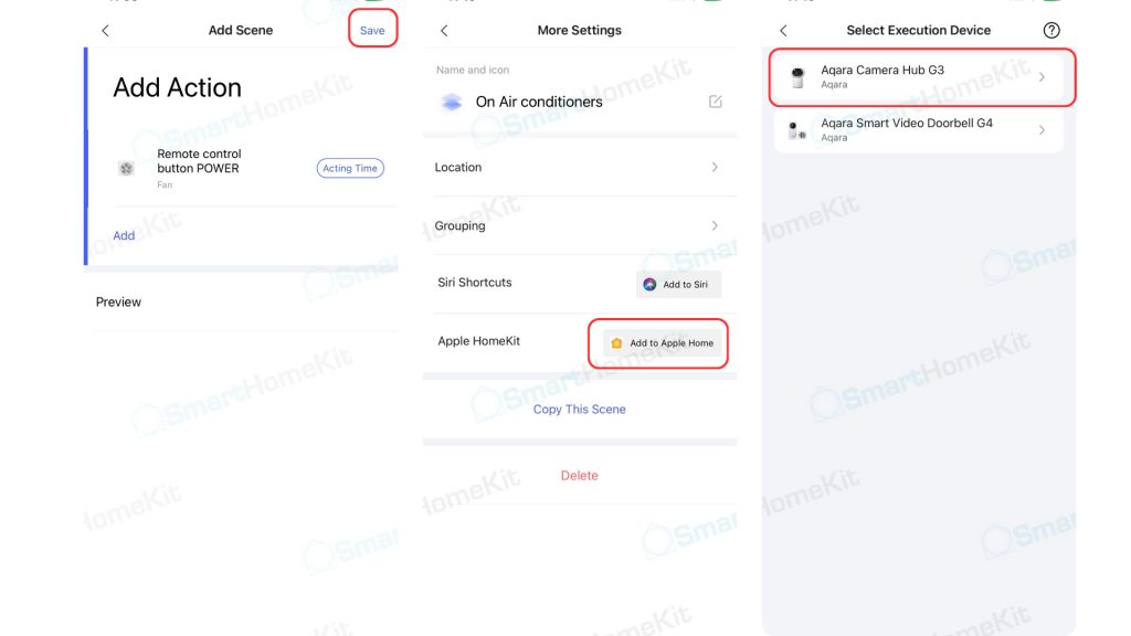 Cách chuyển ngữ cảnh thiết bị hồng ngoại từ Aqara Home sang Apple Home 4 Scenes from Aqara Home to Apple HomeKit 3