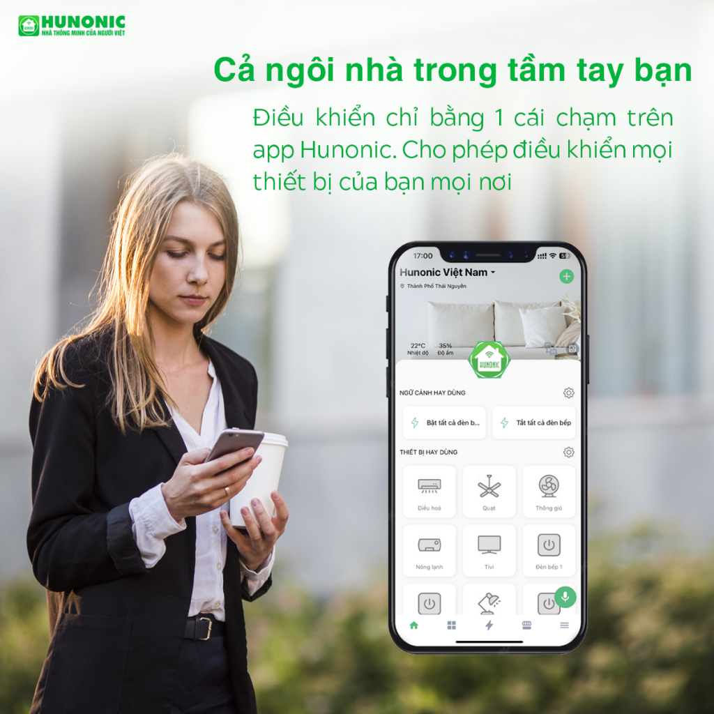Hunonic Entec Công tắc cảm ứng Hunonic Datic WiFi HCN - Smart HomeKit