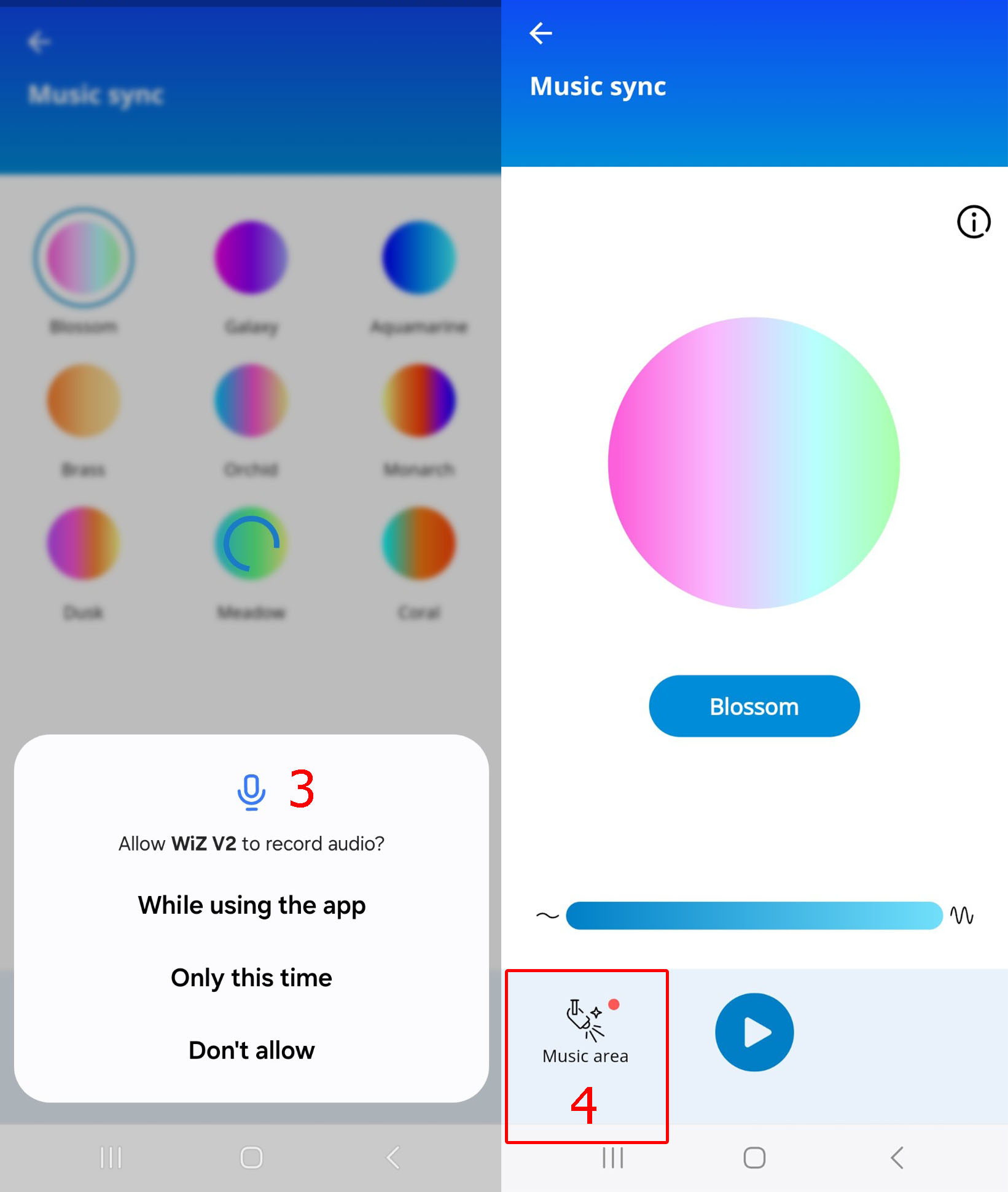 Hướng dẫn cài đặt và sử dụng đèn WiZ Floor Light RGBIC 17 wiz sync music 5 min