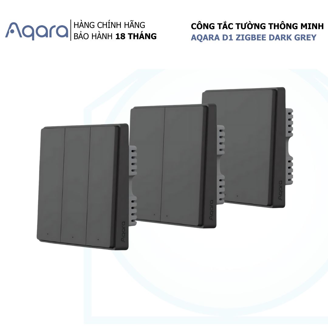 Công tắc Aqara D1 Zigbee Màu Xám Bản Quốc Tế 1 Công tắc Aqara D1 Zigbee Màu Xám Bản Quốc Tế