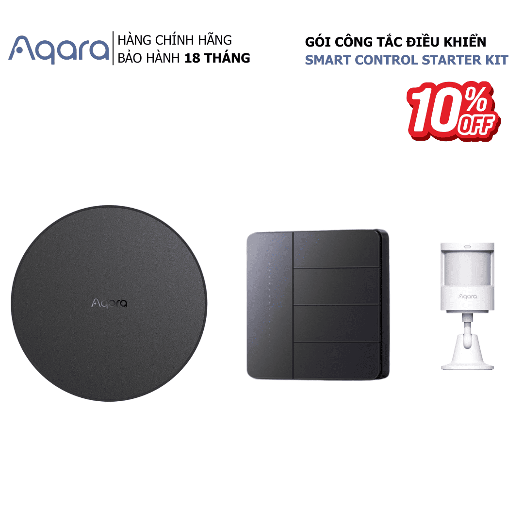 Gói công tắc điều khiển Aqara - smart control starter kit 1 Gói công tắc điều khiển Aqara - smart control starter kit