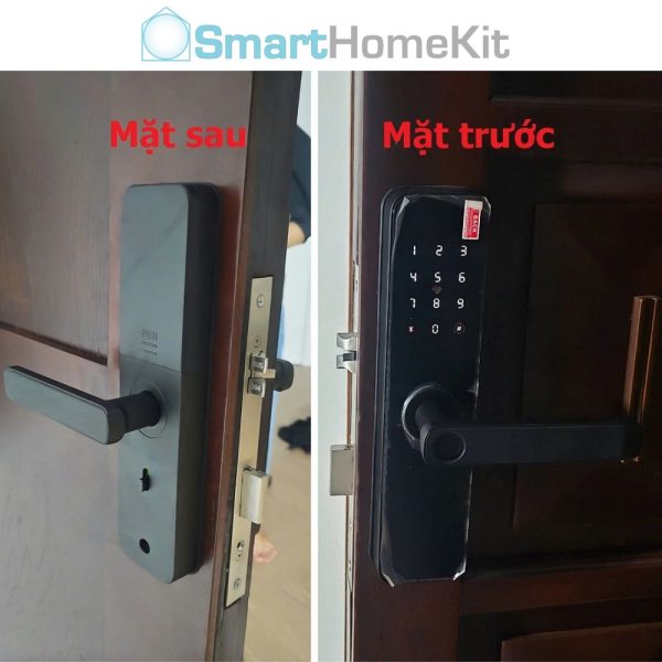 Khóa cửa gỗ mặt kính TTLock TG72 Smart Lock 30 TLG72 Den 1