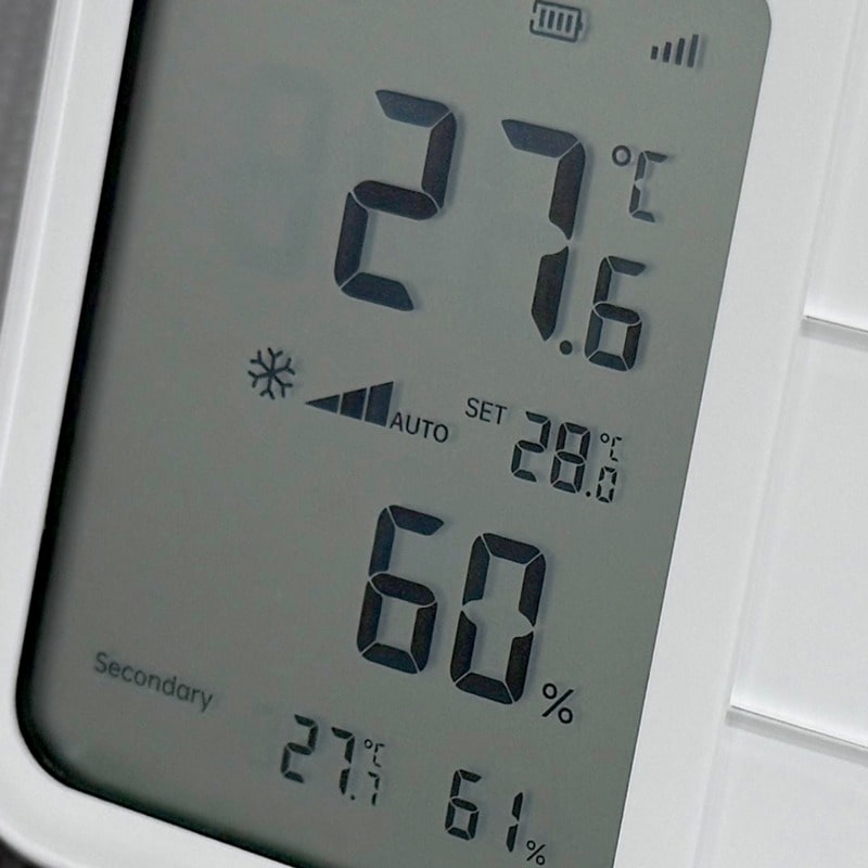 Hướng dẫn cài đặt Aqara W100 Climate Sensor 14 W100 display features w AC sq cl