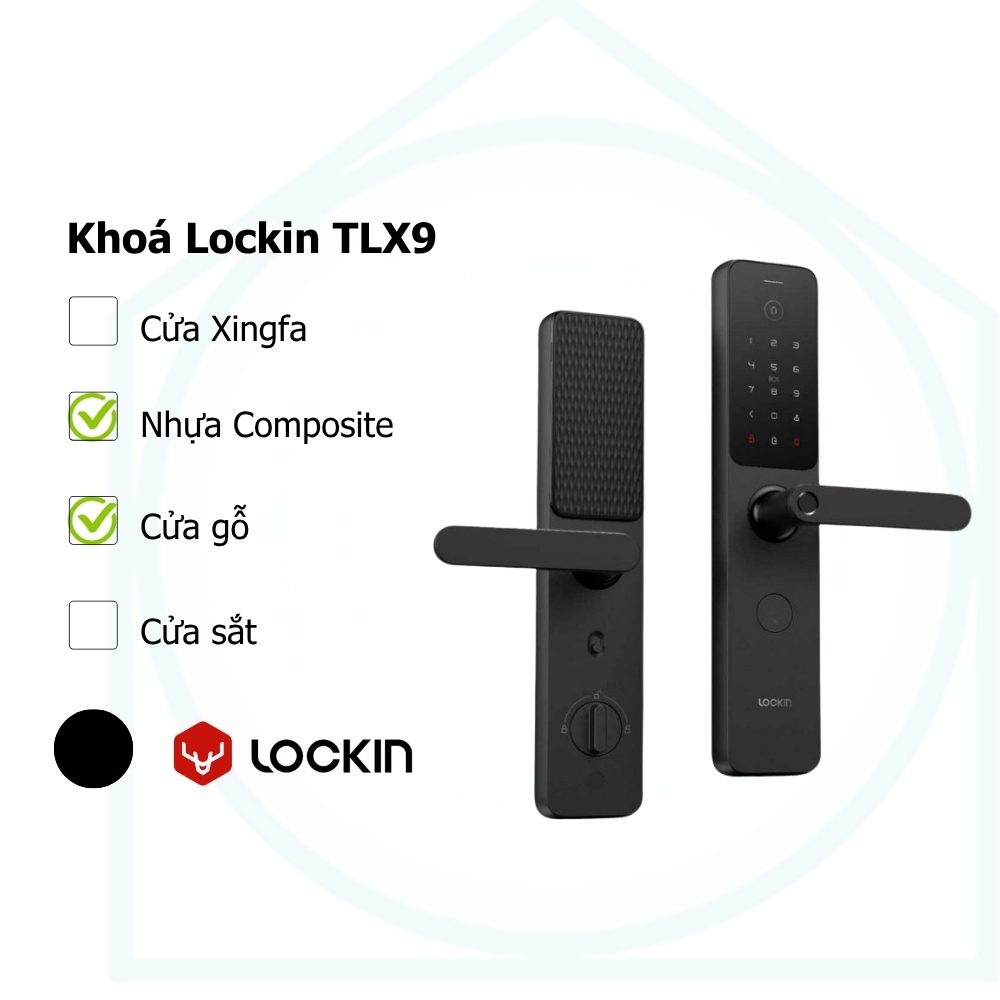 Khoá cửa vân tay thông minh Lockin X9 1 Khoá cửa vân tay thông minh Lockin X9