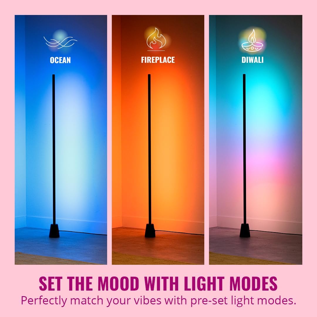 Đèn sàn Philips WiZ Gradient Floor Light 1.4m RGBIC 6 Đèn sàn Philips WiZ Gradient Floor Light 1.4m RGBIC - Ảnh 6