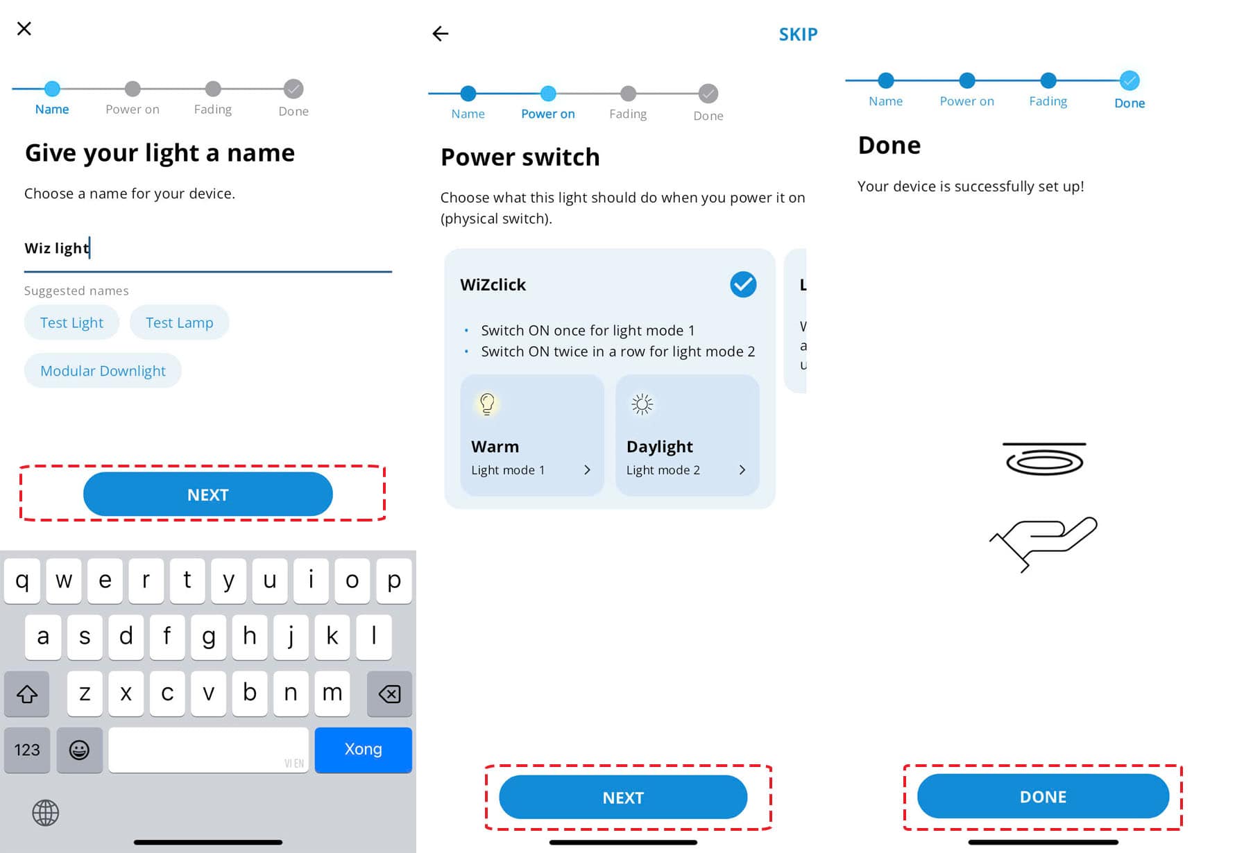 Hướng dẫn cài đặt và sử dụng đèn WiZ Floor Light RGBIC 9 set up wiz v2 app 2