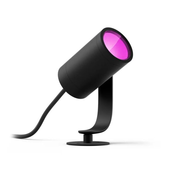 Lily Hue ext. spike black 1x8W 24V 6