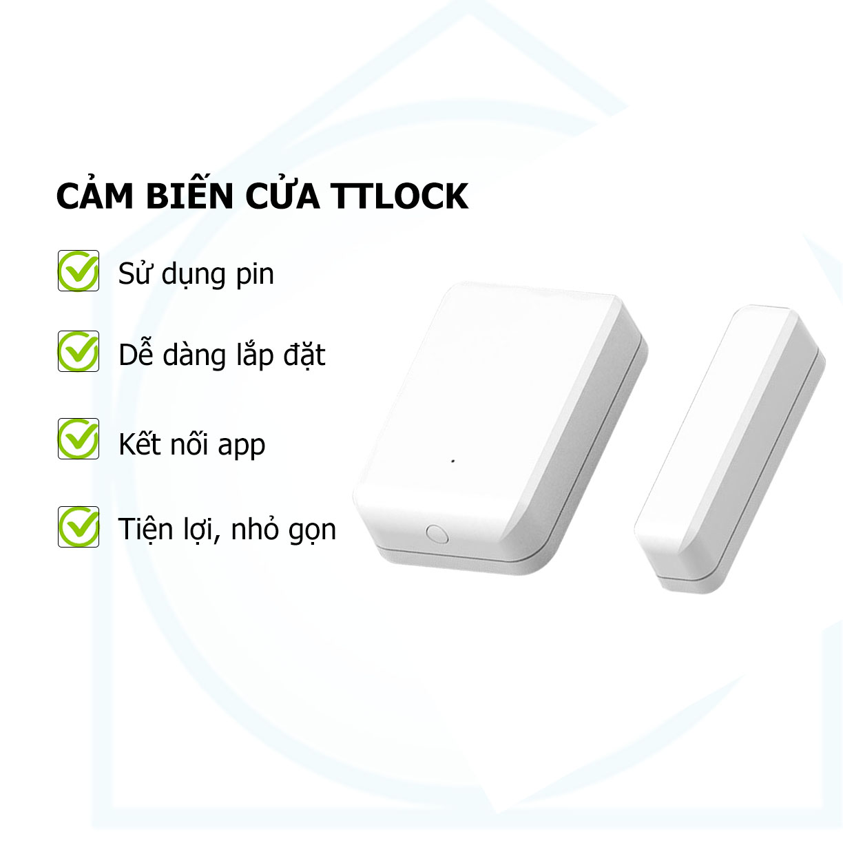 Cảm biến khoá cửa TTLock DS2 DS3 Door Lock Sensor 1 Cảm biến khoá cửa TTLock DS2 DS3 Door Lock Sensor