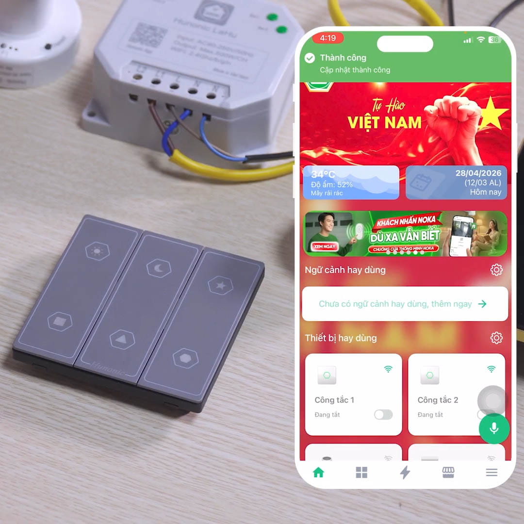 Neo R6 Hunonic Thiết bị nhà thông minh Hunonic Chính Hãng Việt Nam Sản Xuất