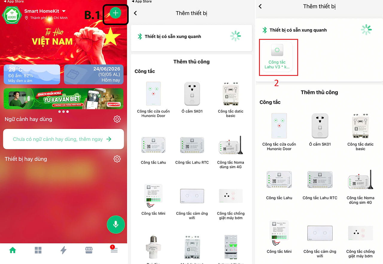 Hướng dẫn sử dụng công tắc Hunonic Lahu đầy đủ 2 b1 2 hunonic lahu