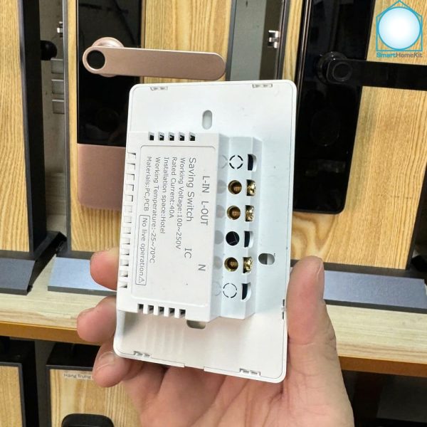 Công tắc tiết kiệm điện TTLock Hotel 13.56 MHz hình chữ nhật 5 Cong tac tiet kiem dien chu nhat 4