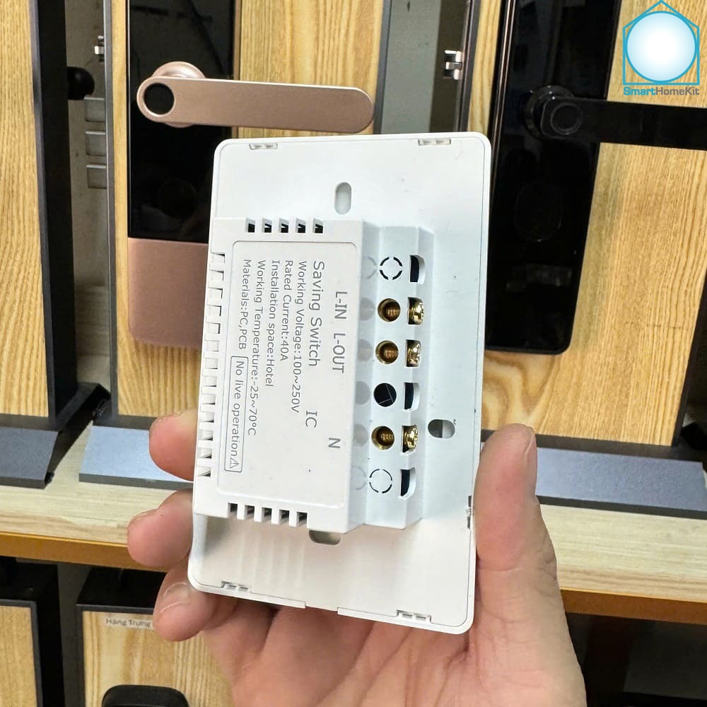 Công tắc tiết kiệm điện TTLock Hotel 13.56 MHz hình chữ nhật 8 Cong tac tiet kiem dien chu nhat 4